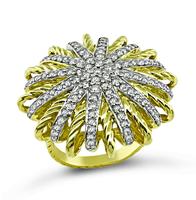 Estate David Yurman 2.00ct Diamond Gold Ring