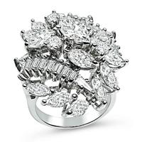 Estate 5.00ct Diamond Cocktail Ring