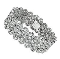 Estate 7.20ct Diamond Gold Bracelet