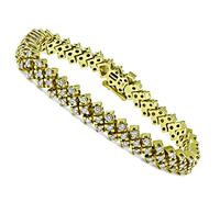 Estate 3.75ct Diamond Gold Bracelet