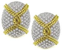 Estate 9.00ct Diamond Earrings