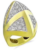 Estate 2.00ct Diamond Gold Fashion Ring