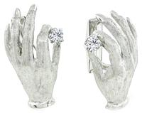 Estate 0.60ct Diamond Hand Cufflinks