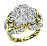 Estate 3.00ct Diamond Gold Ring