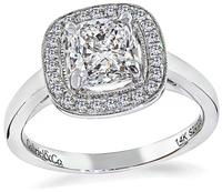 Estate GIA Certified 1.01ct Diamond Engagement Ring