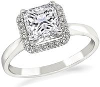 Estate GIA Certified 1.18ct Diamond Engagement Ring