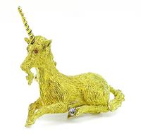 Estate Gold Unicorn Pin