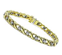 Estate Kurt Wayne 1.50ct Diamond Gold Bracelet