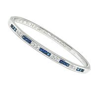 Estate 1.50ct Sapphire 0.60ct Diamond Bangle