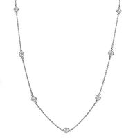 Estate Tiffany & Co 3.00ct Diamond By The Yard Necklace