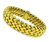 Estate Tiffany & Co Gold Weave Bracelet