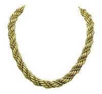 Estate Tiffany & Co Gold Rope Necklace