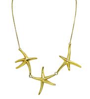Estate Tiffany & Co Elsa Peretti Gold Starfish Necklace