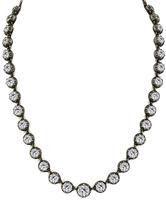 antique 28.60ct diamond necklace photo 1