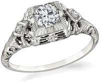 Edwardian 0.48ct Diamond Engagement Ring