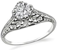 Edwardian 0.55ct Diamond Engagement Ring
