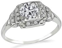 Art Deco 0.50ct Diamond Engagement Ring