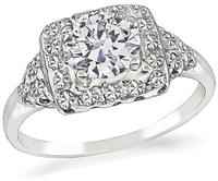 Vintage 0.86ct Diamond Engagement Ring