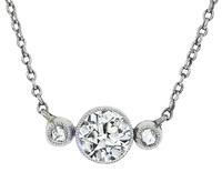 Victorian 0.85ct Diamond Necklace
