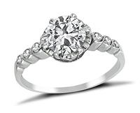 Edwardian 1.01ct Diamond Engagement Ring