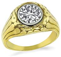 Vintage 1.10ct Diamond Men's Ring