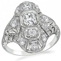 Art Deco 1.25ct Diamond Ring