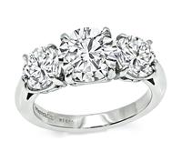 Vintage Tiffany & Co GIA 4.03cttw Diamond Engagement Ring 