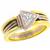 14k pink and yellow  gold diamond ring 1