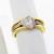 14k pink and yellow  gold diamond ring 2