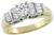 0.50ct center diamond 0.25ct side diamond gold ring photo 1