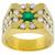 emerald diamond 18k yellow gold ring 3