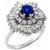  sapphire diamond 18k white gold ring 3