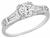 0.59ct diamond vintage engagement ring photo 1