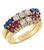 ruby sapphire diamond 14k yellow gold ring 1