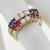 ruby sapphire diamond 14k yellow gold ring 2