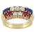 ruby sapphire diamond 14k yellow gold ring 3