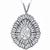 diamond 14k white gold  pendant 3