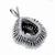 diamond 14k white gold  pendant 4