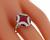 0.89ct ruby 0.40ct diamond ring photo 2