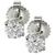 diamond  14k white gold stud earrings 1