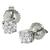 diamond  14k white gold stud earrings 2