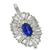  sapphire diamond platinum pendant 1