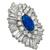  sapphire diamond platinum pendant 2