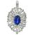  sapphire diamond platinum pendant 3