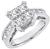 1.00ct center diamond 1.00ct side diamond ring photo 1