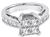 1.00ct center diamond 1.00ct side diamond ring photo 3