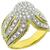 diamond 18k yellow and white gold ring 1