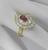 ruby diamond 18k yellow gold ring 2