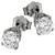 4k white gold stud earrings 3