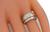 1.10ct diamond two tone gold ring photo 2